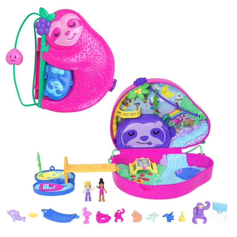 POLLY POCKET - Bolso 2 En 1 Familia De Perezosos Polly Pocket