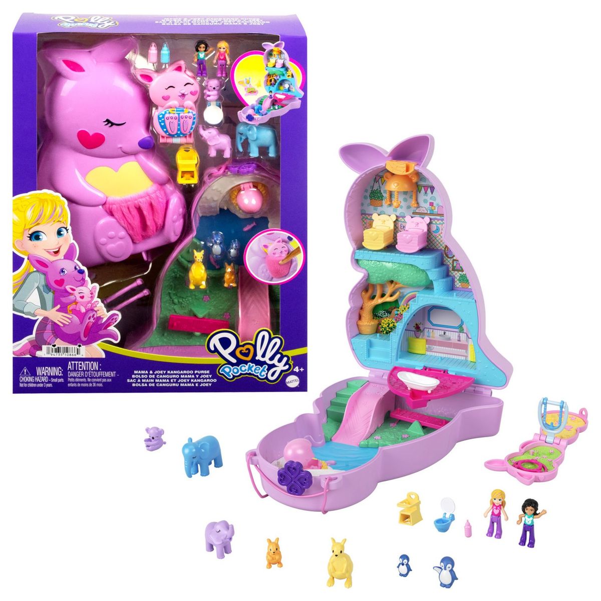 POLLY POCKET - Polly Pocket Set de Juego Compacto de Bolsa de Canguro