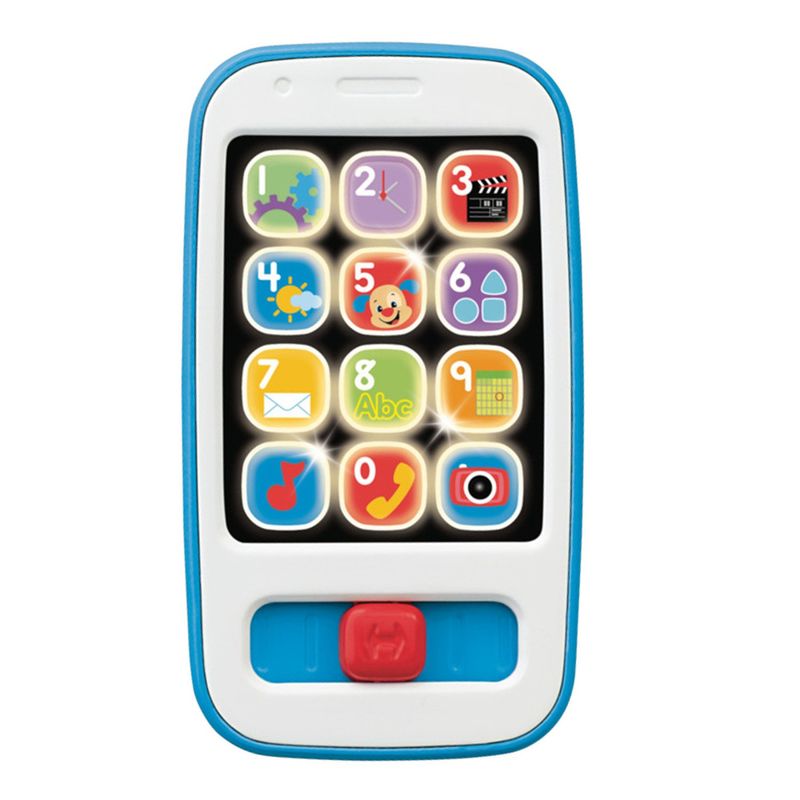 FISHER PRICE - Fisher-Price Smartphone de Aprendizaje Azul Ríe y Aprende Juguete para Bebé