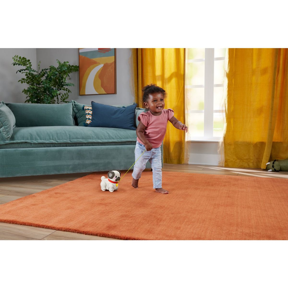 FISHER PRICE - Fisher-Price Juguete para Bebés Pug Pasea Conmigo para niños de 1 año en adelante