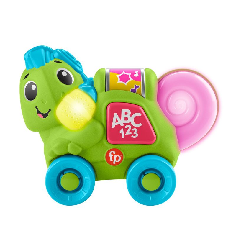 FISHER PRICE - Fisher-Price, Escuadrón Musical Camaleón Gatea Conmigo, Juguete para Bebé de 9 Meses en Adelante, Juguete Didáctico