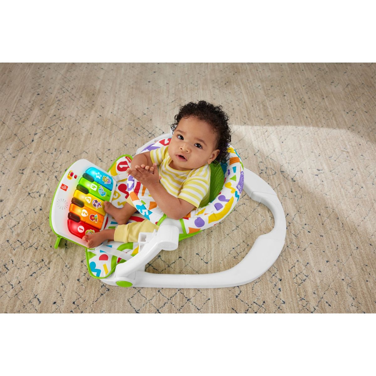 FISHER PRICE - Fisher-Price Deluxe Piano Pataditas Musicales Crece Conmigo Silla para Bebé