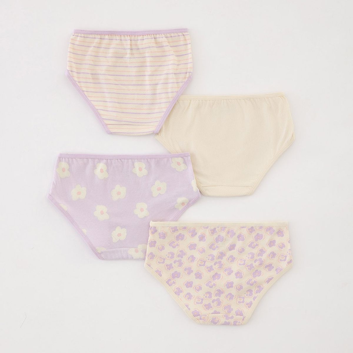 BABY FRESH - Pantys para Niña Pack de 4 unidades Cintura elásticada de Algodón Baby Fresh