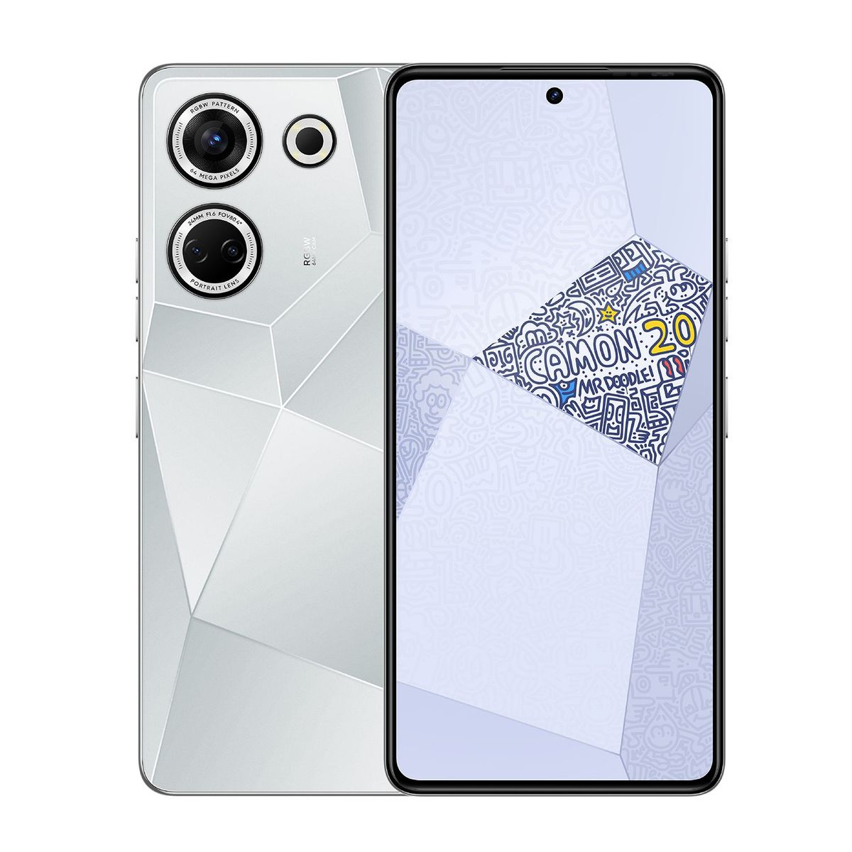 TECNO MOBILE - Celular Tecno Mobile Camon 20 Pro Mr Doodle Edition 256GB | 8GB RAM | Cámara posterior 64MP | Cámara frontal 32MP | Pantalla 6,67 pulgadas + Mediatek Helio G99