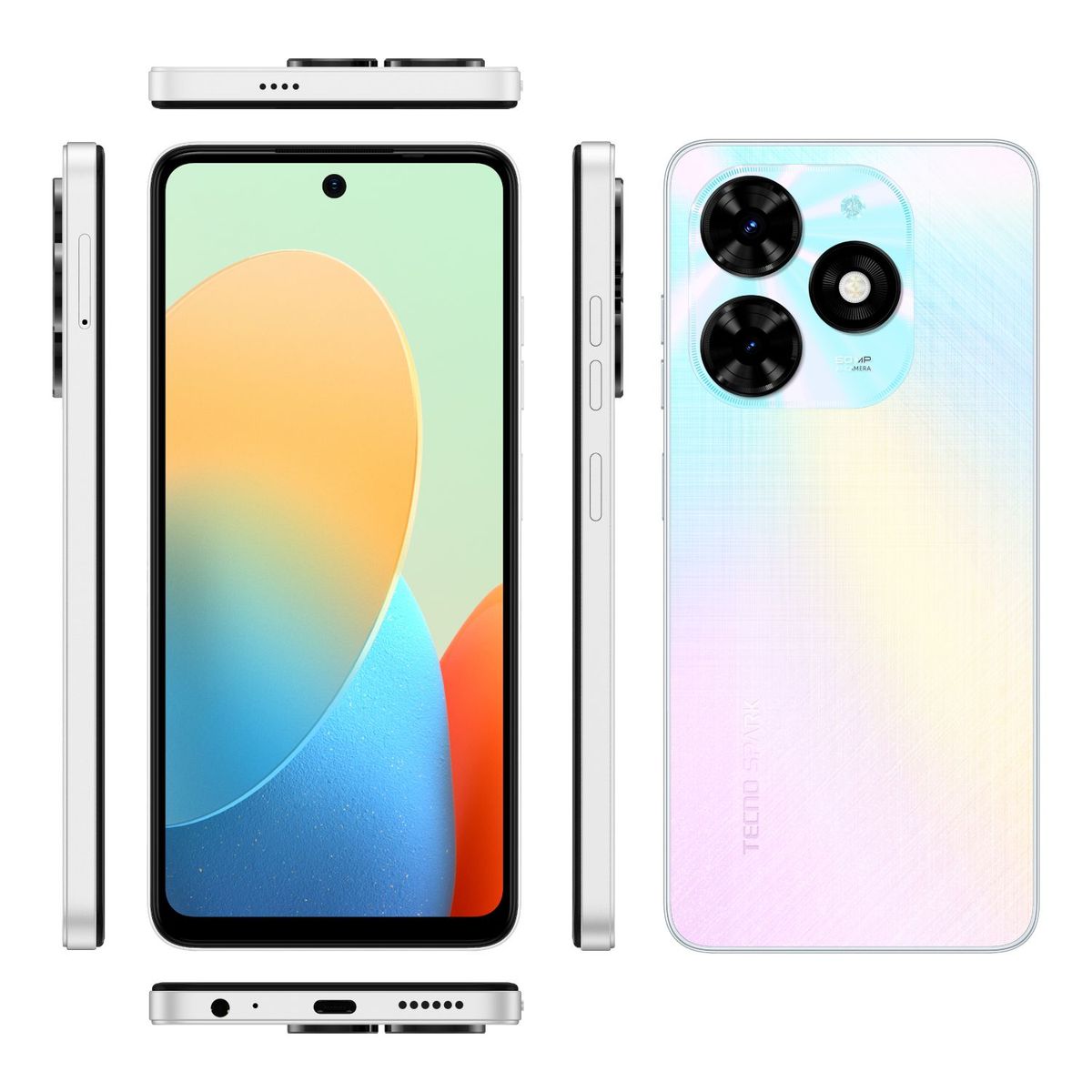 TECNO MOBILE - Celular Tecno Mobile Spark 20C 256GB | 4GB RAM | Cámara posterior 50MP | Cámara frontal 8MP | Pantalla 6.56 pulgadas + Mediatek Helio G36