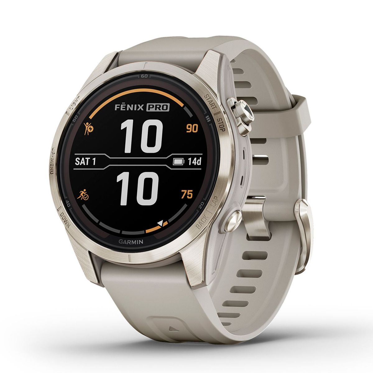 GARMIN - Reloj Inteligente Garmin Mujer FENIX 7S PRO SAP SOL SOFT GOLD