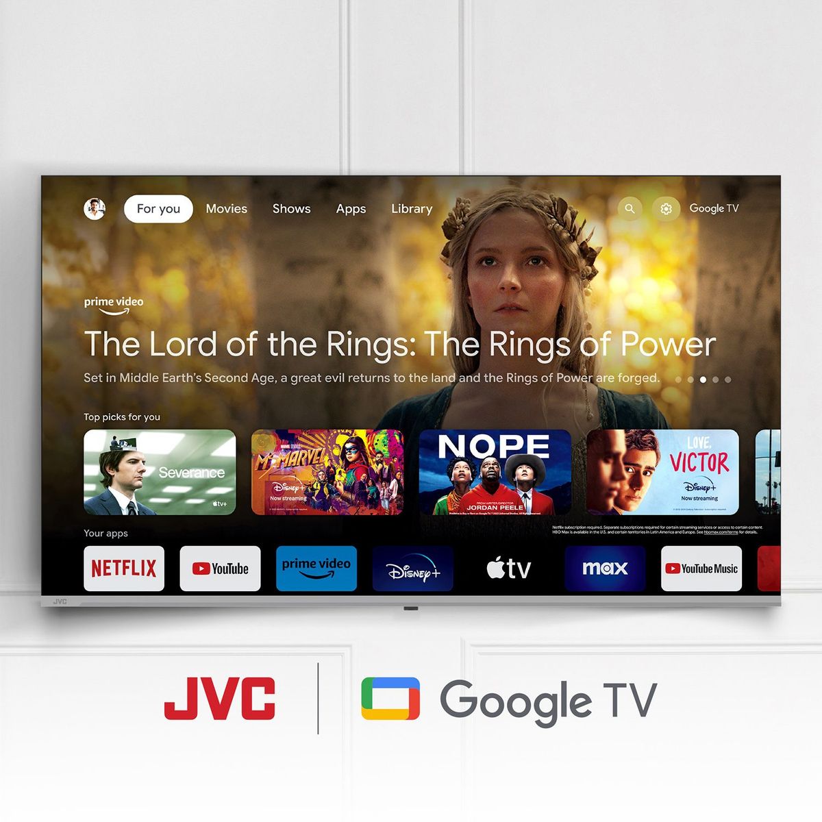 JVC - Televisor JVC 65 pulgadas QLED 4K Ultra HD Smart TV