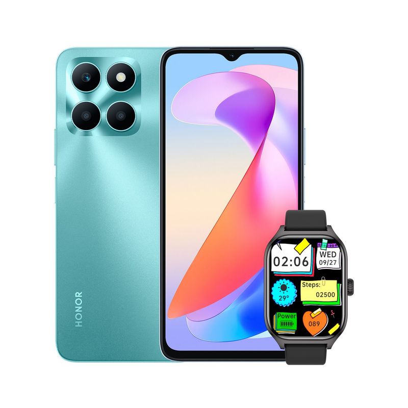 HONOR - Celular HONOR X6a Plus 256GB | 6GB RAM | Cámara posterior 50MP | Cámara Frontal 5MP | Pantalla 6.56 Pulgadas | Mediatek MTK G36