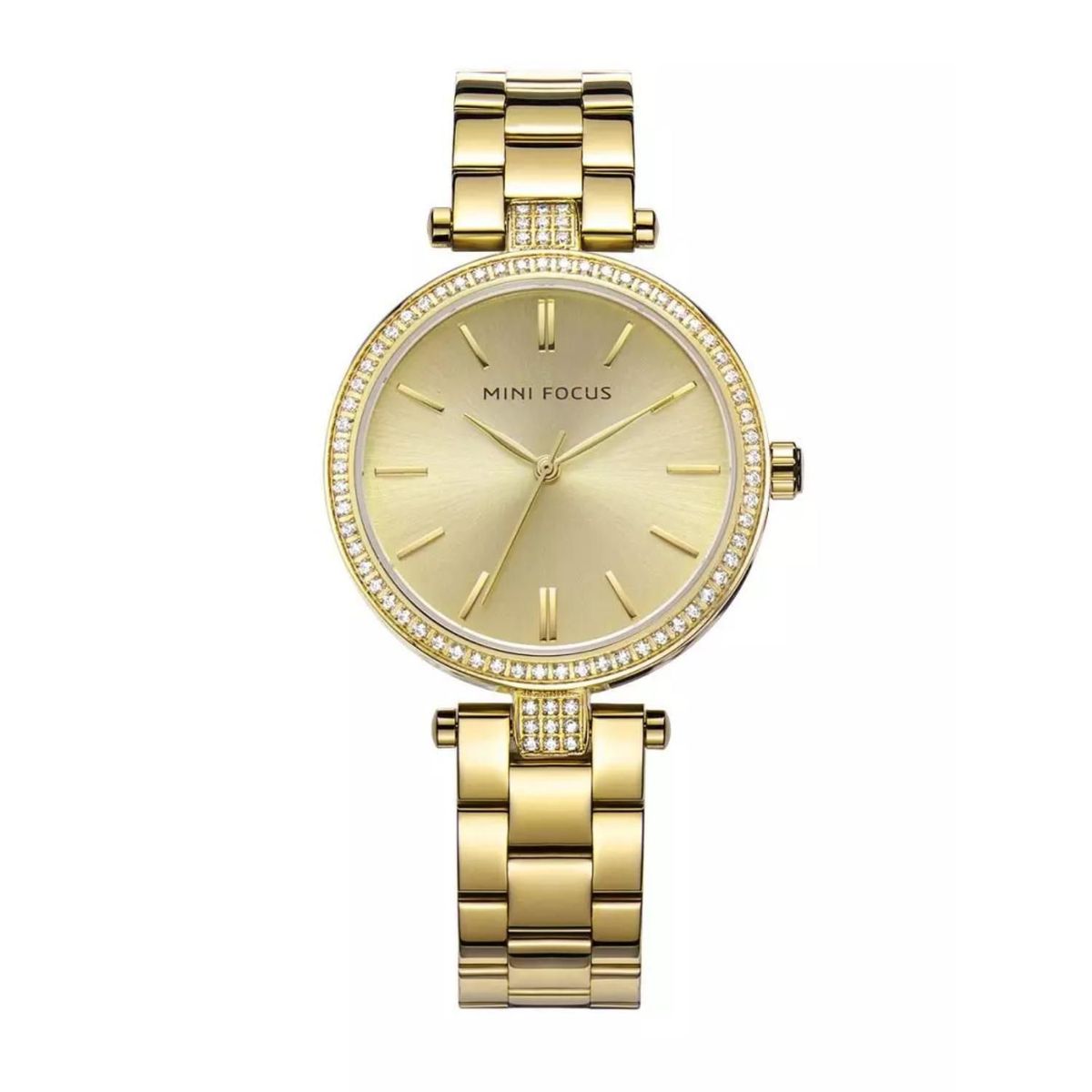  - Reloj Mini Focus  Para Mujer MF2118GA  - Reloj Análogo Acero inoxidable Dorado