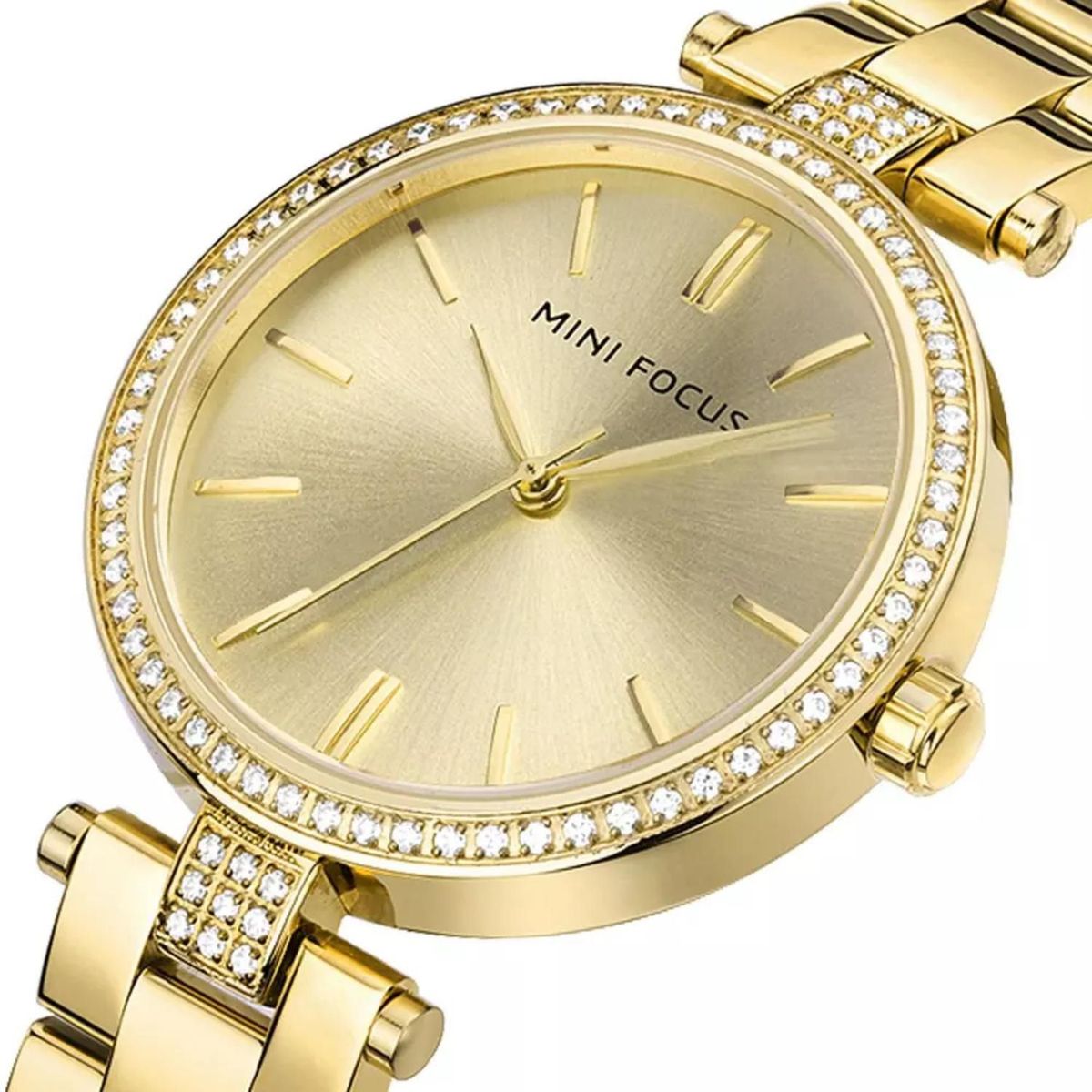  - Reloj Mini Focus  Para Mujer MF2118GA  - Reloj Análogo Acero inoxidable Dorado
