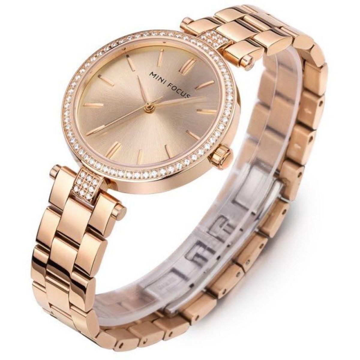  - Reloj Mini Focus  Para Mujer MF2120GA  - Reloj Análogo Acero inoxidable Rosado