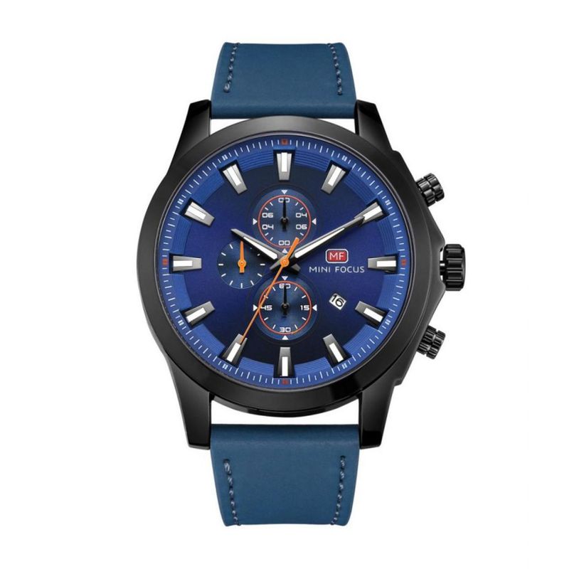  - Reloj Mini Focus  Para Hombre MF500103  - Reloj Análogo Cuero Azul