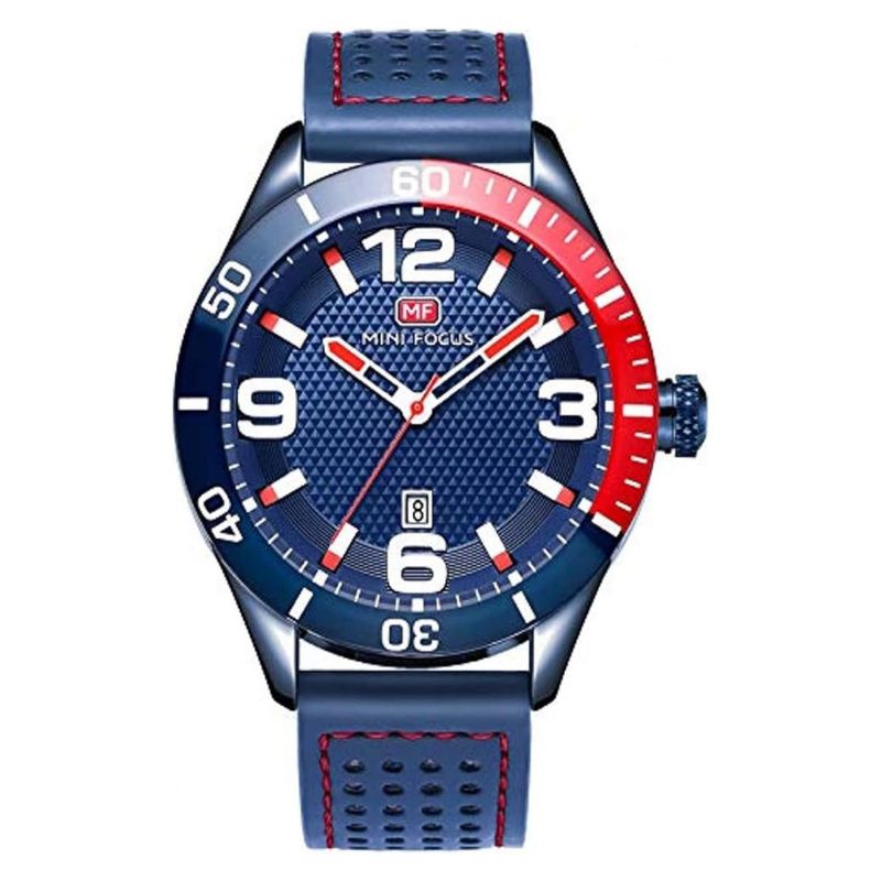  - Reloj Mini Focus  Para Hombre MF590304  - Reloj Análogo Cuero Azul
