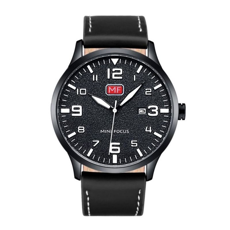  - Reloj Mini Focus  Para Hombre MF69010201  - Reloj Análogo Cuero Negro