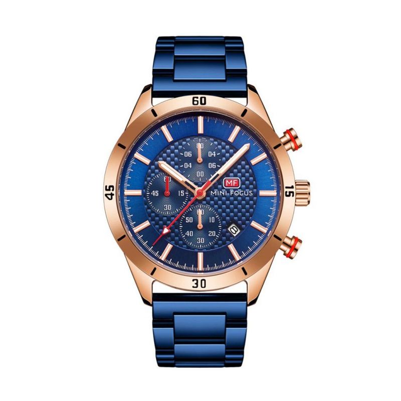  - Reloj Mini Focus  Para Hombre MFa67202121  - Reloj Análogo Acero inoxidable Azul