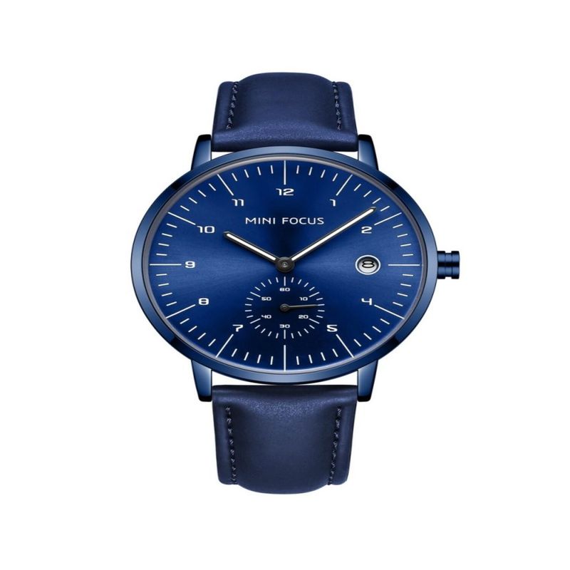  - Reloj Mini Focus  Para Hombre MFa480303  - Reloj Análogo Cuero Azul