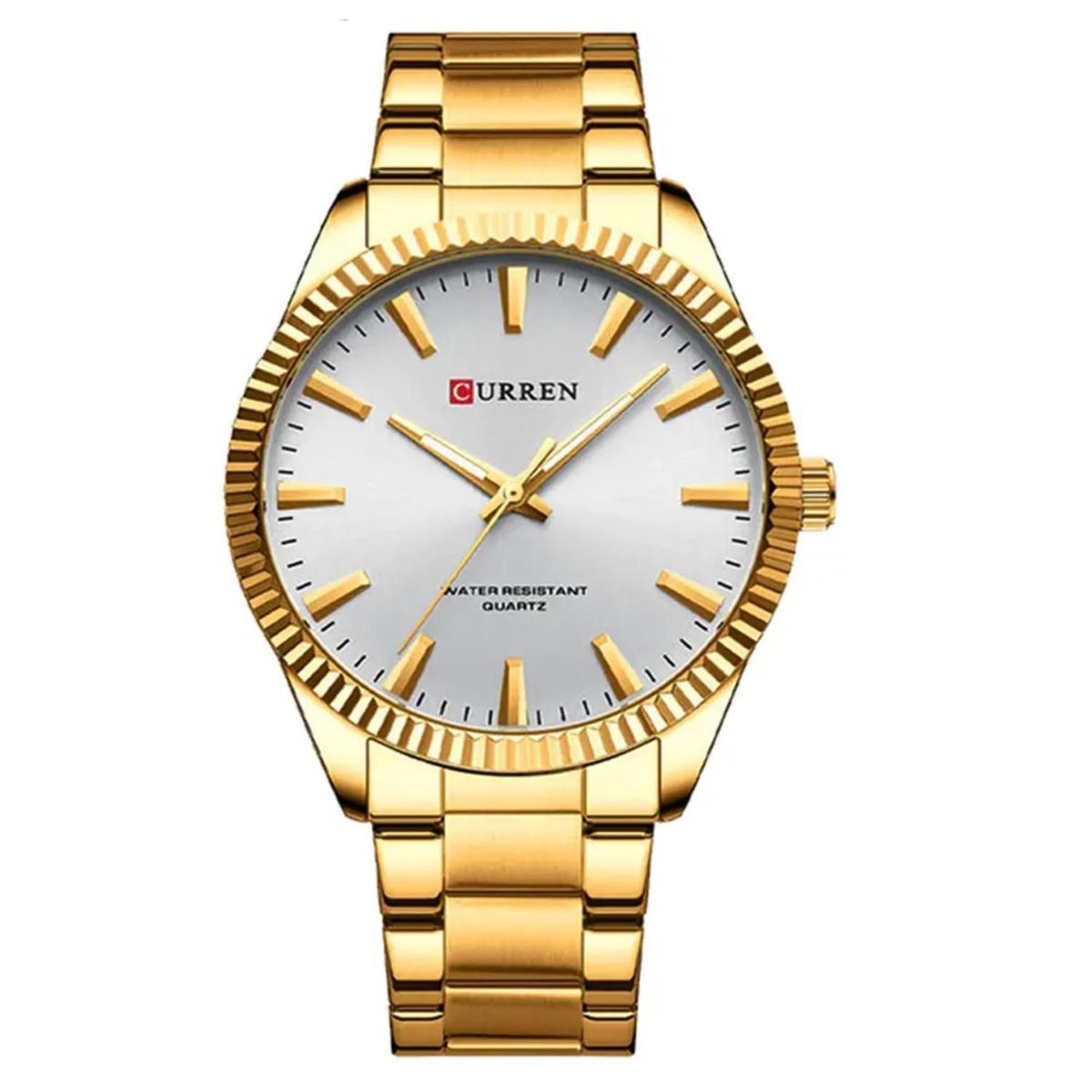 CURREN - Reloj Curren Para Hombre KRE842504  - Reloj Análogo Acero inoxidable Dorado