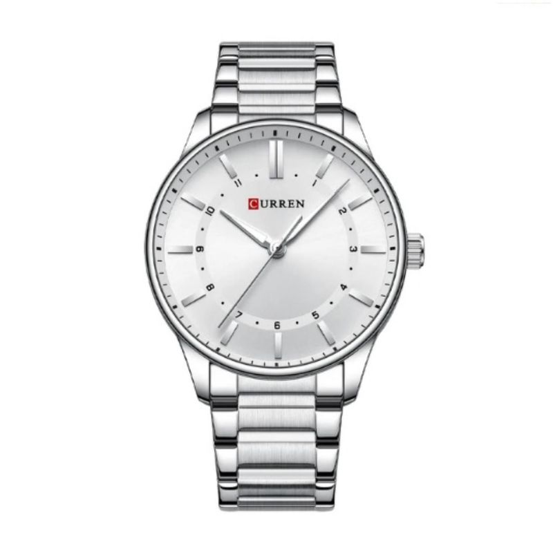 CURREN - Reloj Curren Para Hombre KREd701902  - Reloj Análogo Acero inoxidable Plateado