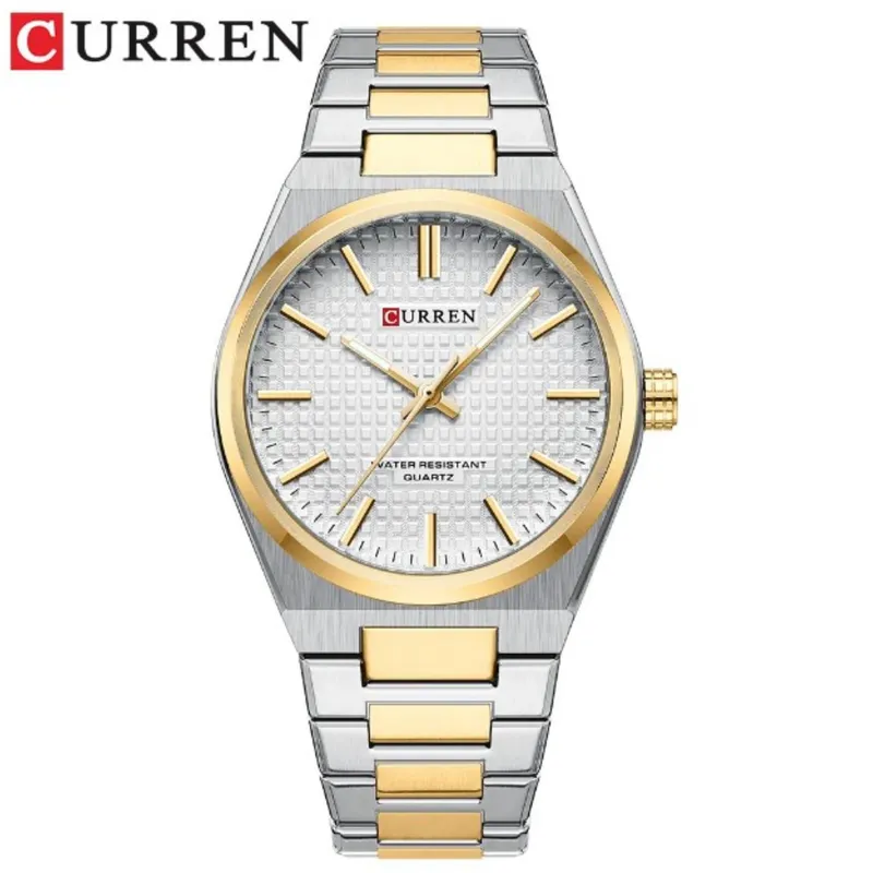 CURREN - Reloj Curren Para Hombre KREd8304  - Reloj Análogo Acero inoxidable Plateado