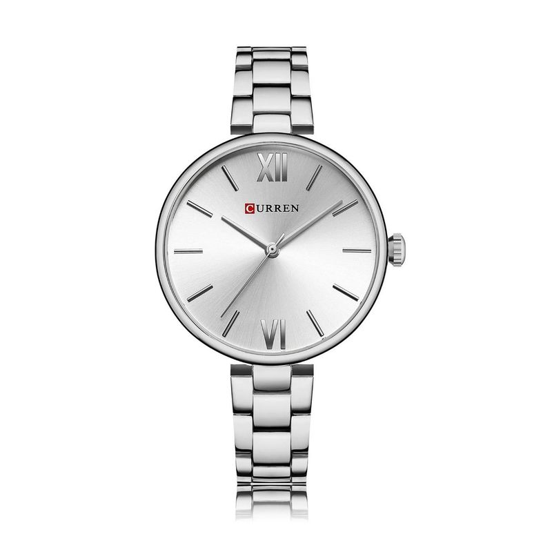 CURREN - Reloj Curren Para Mujer KREb7119  - Reloj Análogo Acero inoxidable Plateado