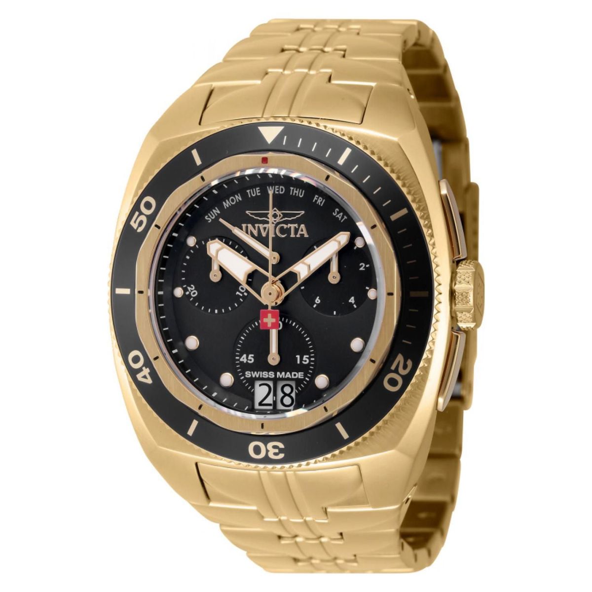 INVICTA - Reloj Invicta Para Unisex Swiss Made  - Reloj Análogo Acero inoxidable Oro
