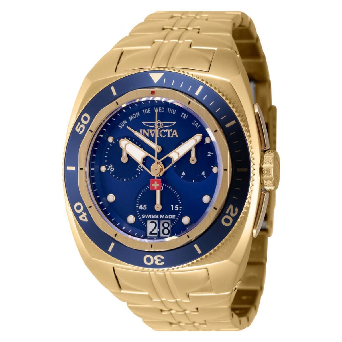 INVICTA - Reloj Invicta Para Unisex Swiss Made  - Reloj Análogo Acero inoxidable Oro
