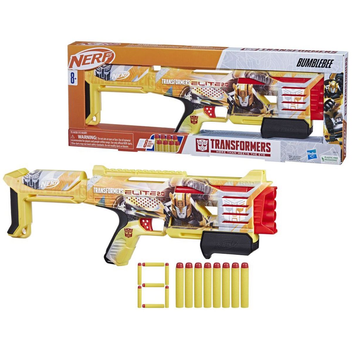 NERF - Lanzador Nerf Transformers Bumblebee 