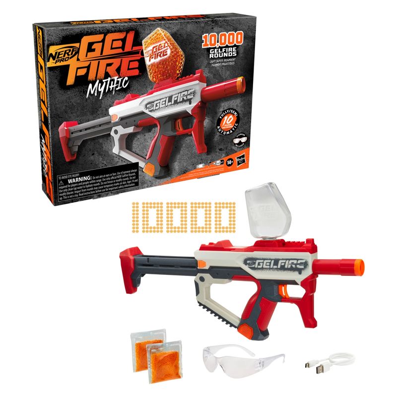 NERF - Lanzador Nerf Pro Gelfire Mythic Gel. 0% de interés a 3, 6  o 12 cuotas pagando con tu CMR