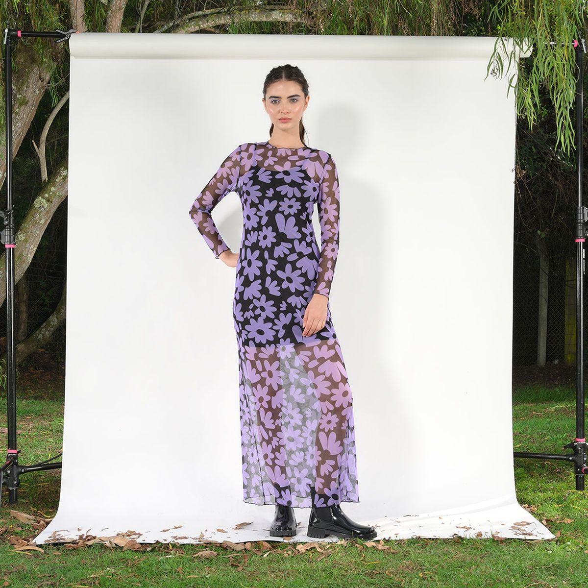 PLUVO RAIN X FALABELLA - Vestido Largo Con transparencia para Mujer PLUVO X FALABELLA