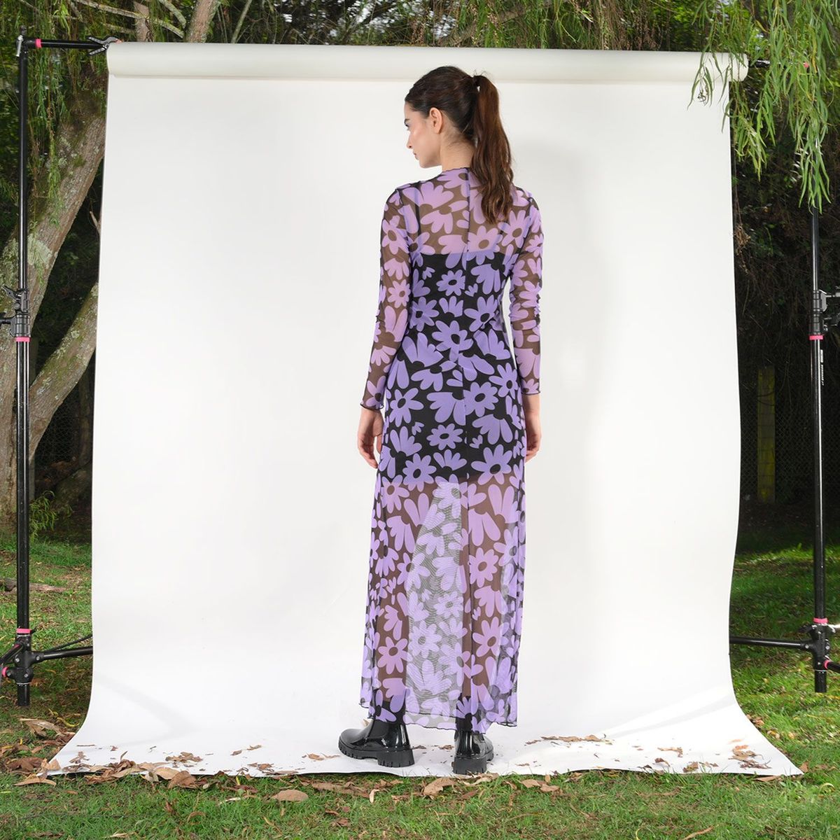 PLUVO RAIN X FALABELLA - Vestido Largo Con transparencia para Mujer PLUVO X FALABELLA