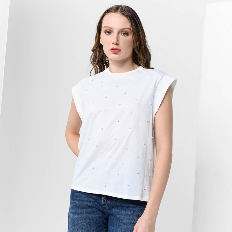 BASEMENT - Camiseta Mujer Manga corta Basement