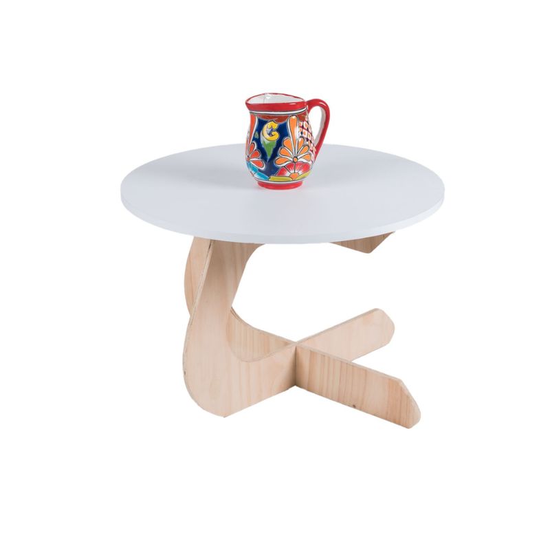 DKO DESIGN - Mesa de Centro Moderna Forma Redonda en Melamina 40 x 60 x 60 cm DKO Design 
