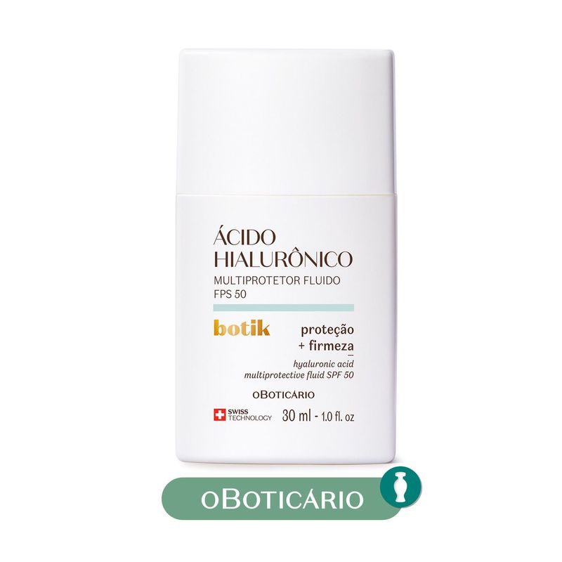 BOTIK - Hidratantes Faciales Día Botik Ácido Hialurónico Fluido Multiprotector Botik Para Todo Tipo De Piel 30 ml