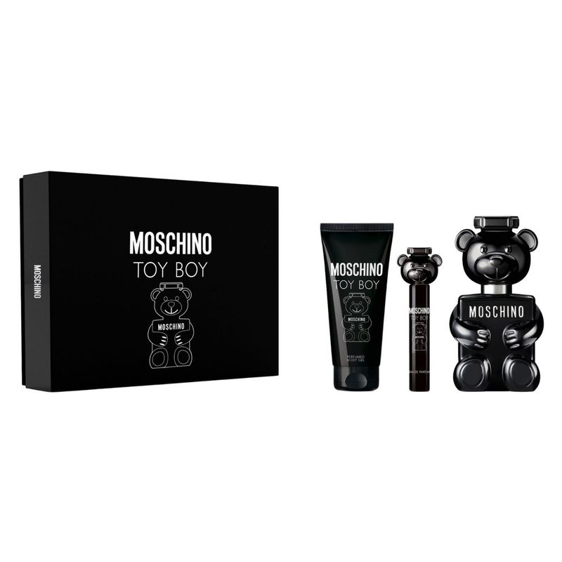 MOSCHINO - Set de Perfume Moschino Toy boy Incluye: Perfume 100 Ml + Tube Body Gel 100 Ml + Travel Spray Edp 10 Ml