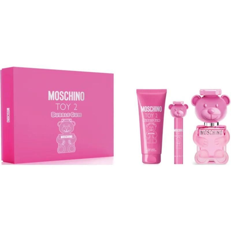 MOSCHINO - Set de Perfume Moschino Toy 2 Incluye: Bubble Gumedt 100 Ml + Tube Body Lotion 100 Ml + Travel Spray Edt 10 Ml
