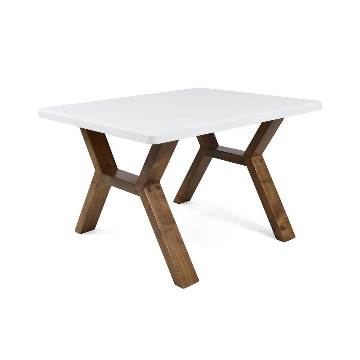 MICA - Mesa de Centro Moderna Forma Rectangular en Pino 44 x 70 x 56 cm Mica 