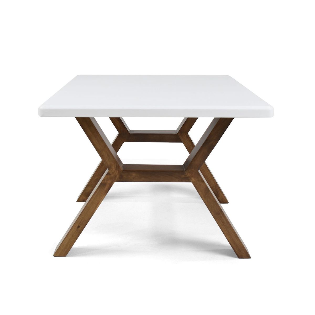 MICA - Mesa de Centro Moderna Forma Rectangular en Pino 44 x 70 x 56 cm Mica 