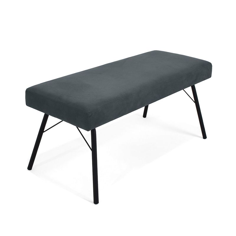 MICA - Banqueta Moderna en Madera y Metal Mori 46 x 100 x 47 cm Mica