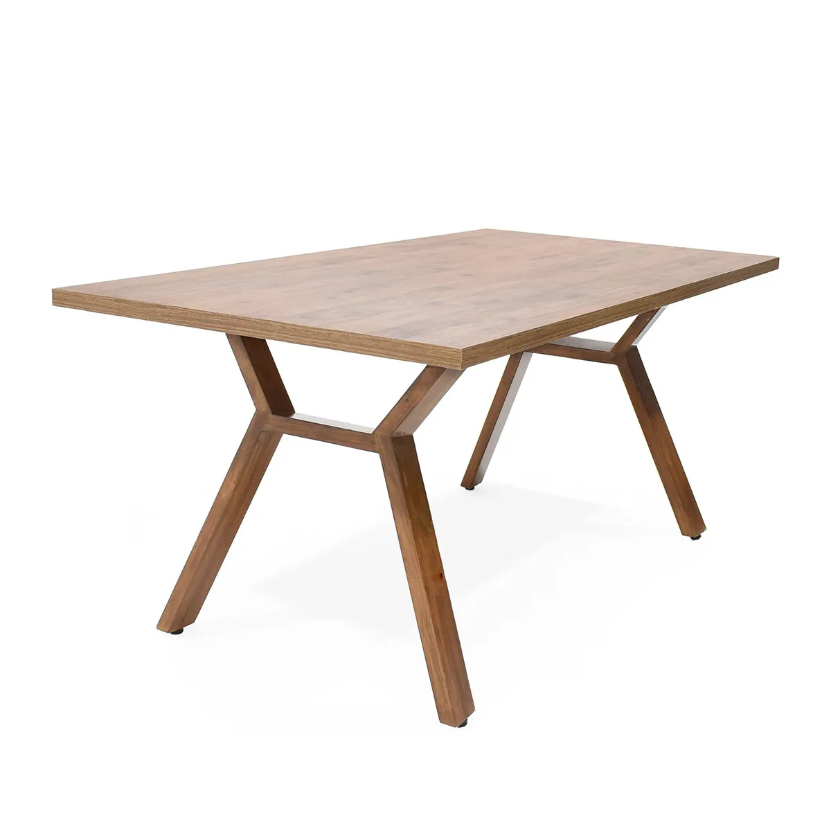 MICA - Mesas de comedor Moderna para 6 Personas en Pino Rectangular Mica