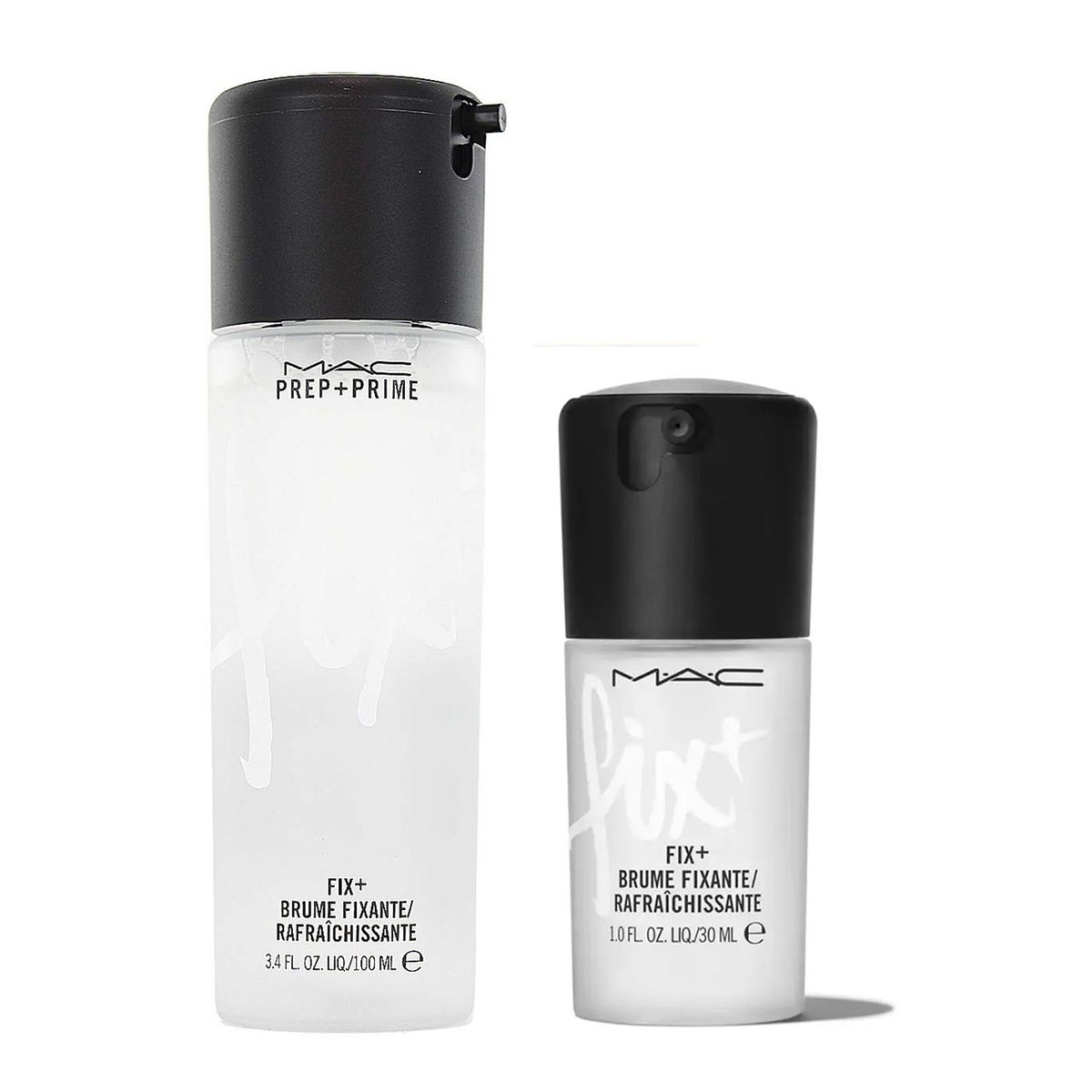 MAC COSMETICS - Set de Fijadores de maquillaje  Prep + Prime Fix+ Original 100ml + tamaño viajero 30ml MAC incluye; 3 productos