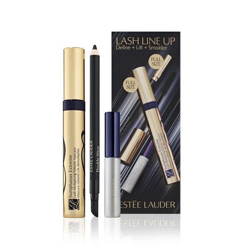 ESTEE LAUDER - Set de Cuidado de pestañas y cejas Sumptuous Extreme Mascara Estee Lauder incluye: 3 productos