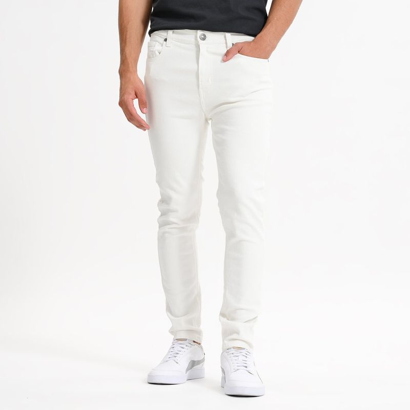 BEARCLIFF - Jean 5 Bolsillos Hombre Skinny de Algodón Bearcliff
