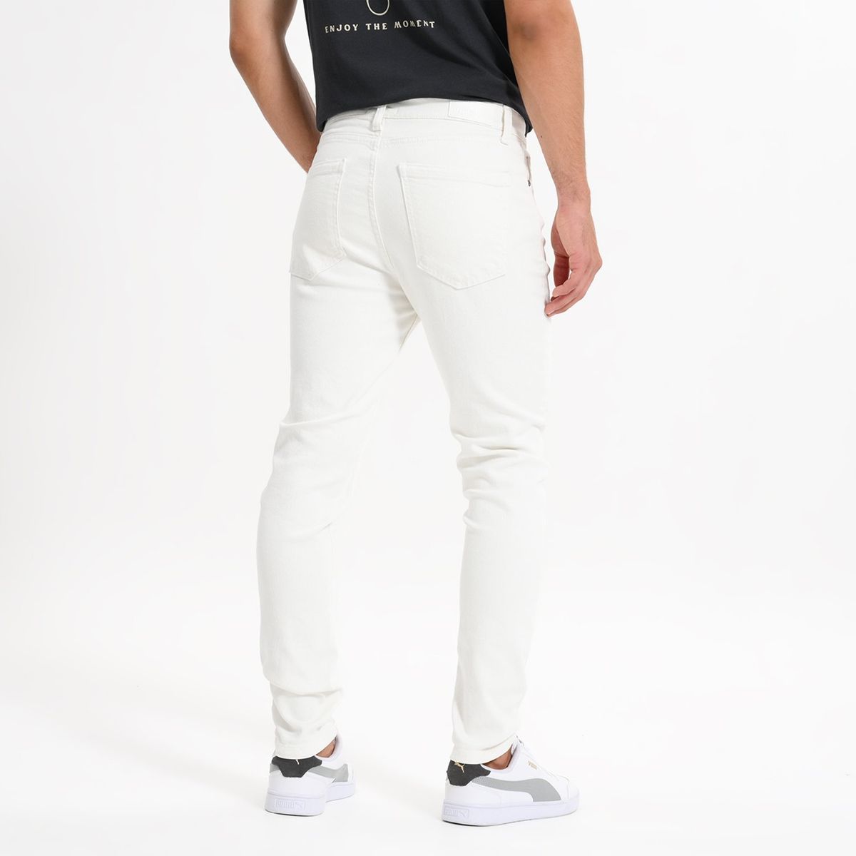 BEARCLIFF - Jean 5 Bolsillos Hombre Skinny de Algodón Largo 32 Bearcliff