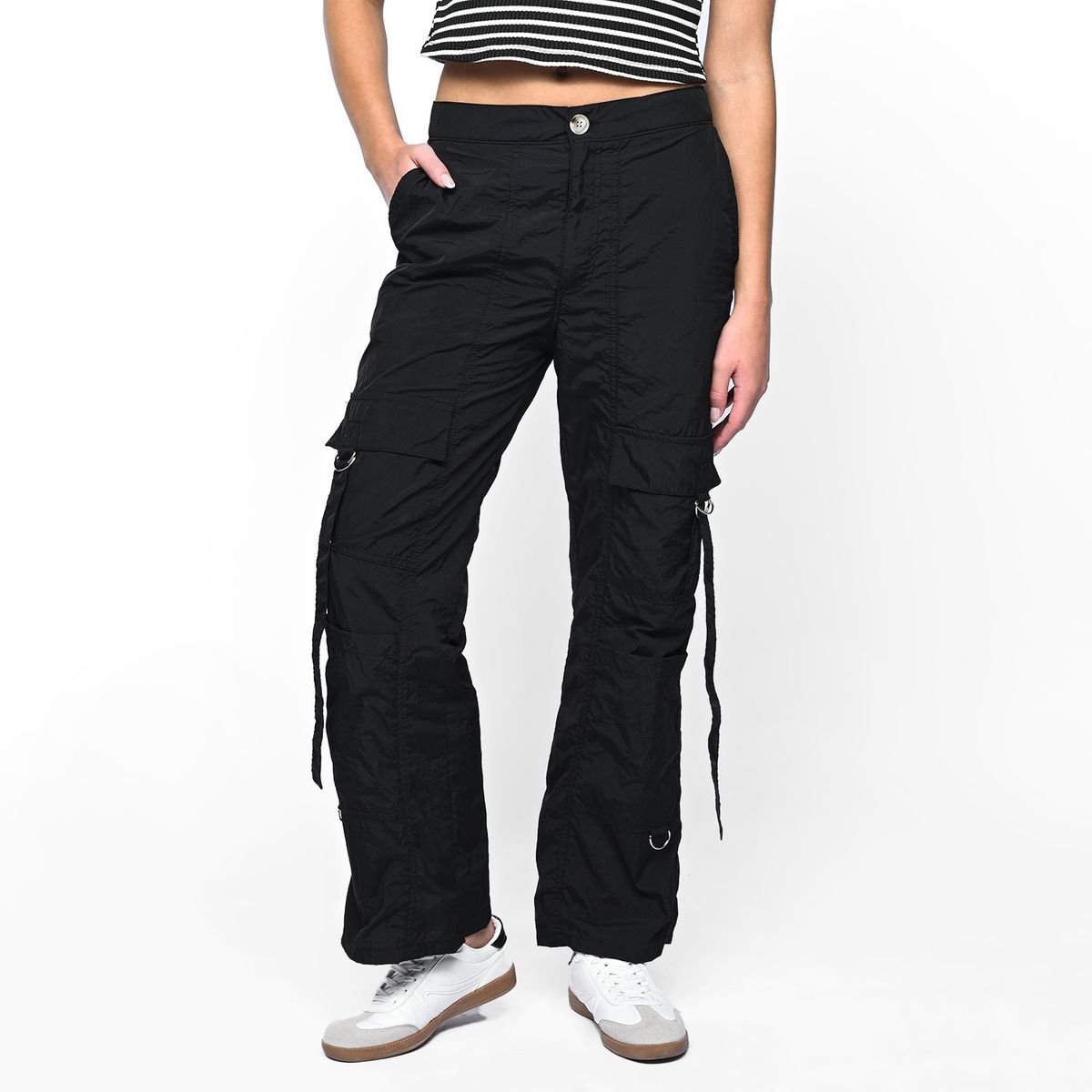 SYBILLA - Pantalón Cargo Mujer Tiro alto Sybilla