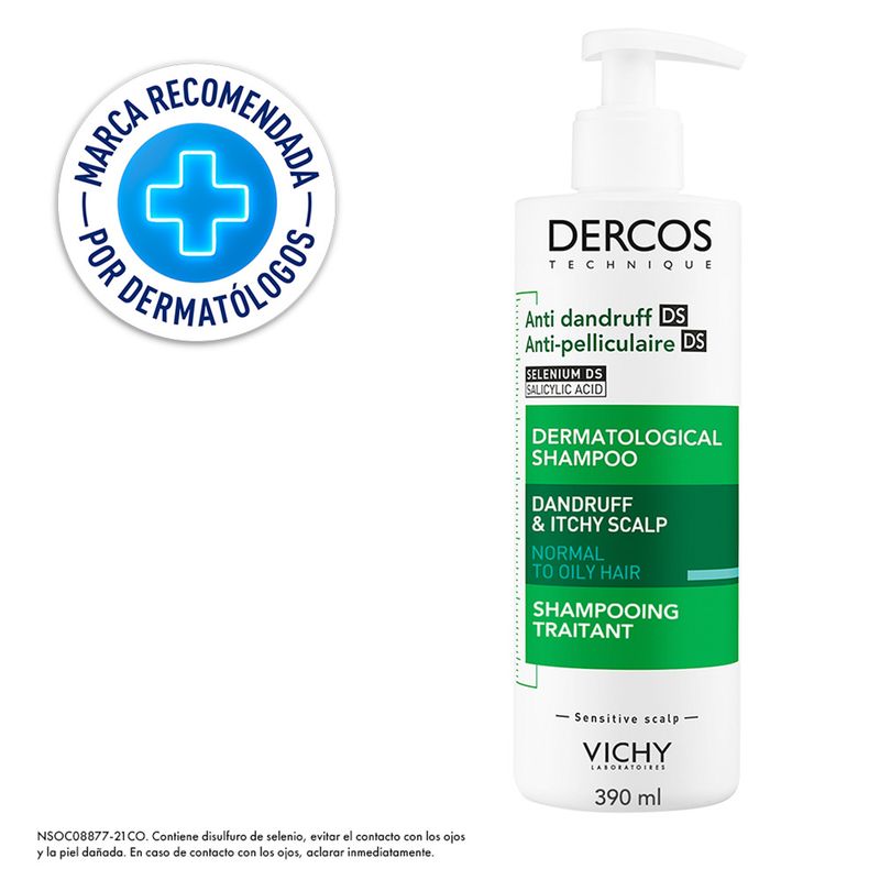 VICHY - Shampoo Vichy SH ANTIPEL CHV GRAS F 8LAN Anti-caspa 390 ml