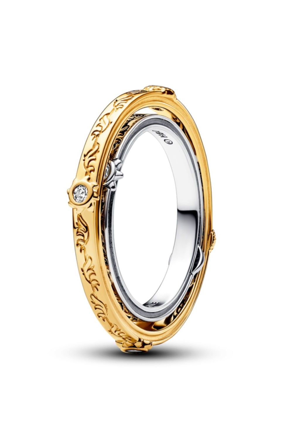 PANDORA - Anillo Pandora Astrolabio GOT Plata Esterlina y Recubrimiento en Oro 