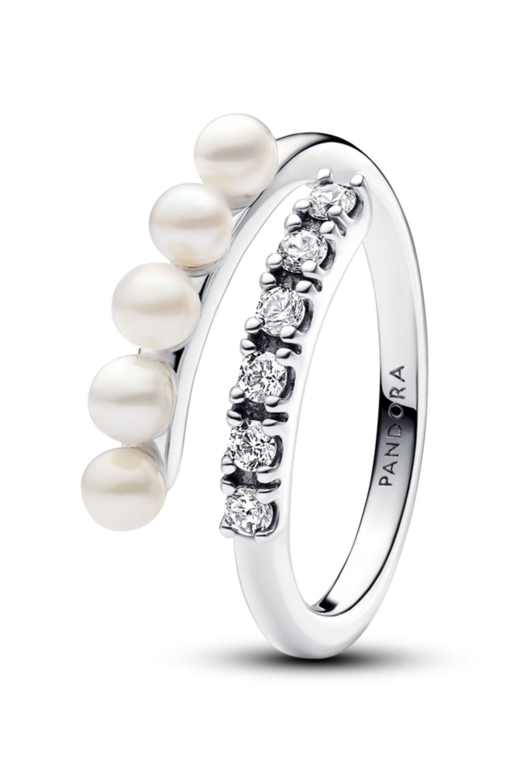 PANDORA - Anillo Pandora Perlas y Gemas Plata Esterlina 