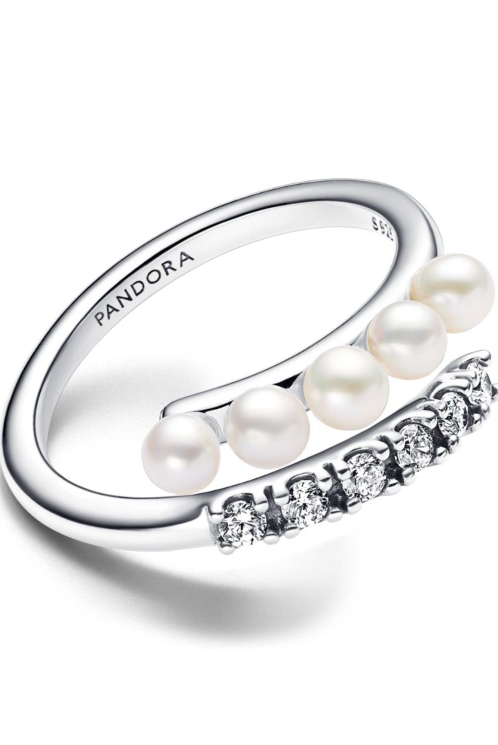 PANDORA - Anillo Pandora Perlas y Gemas Plata Esterlina 