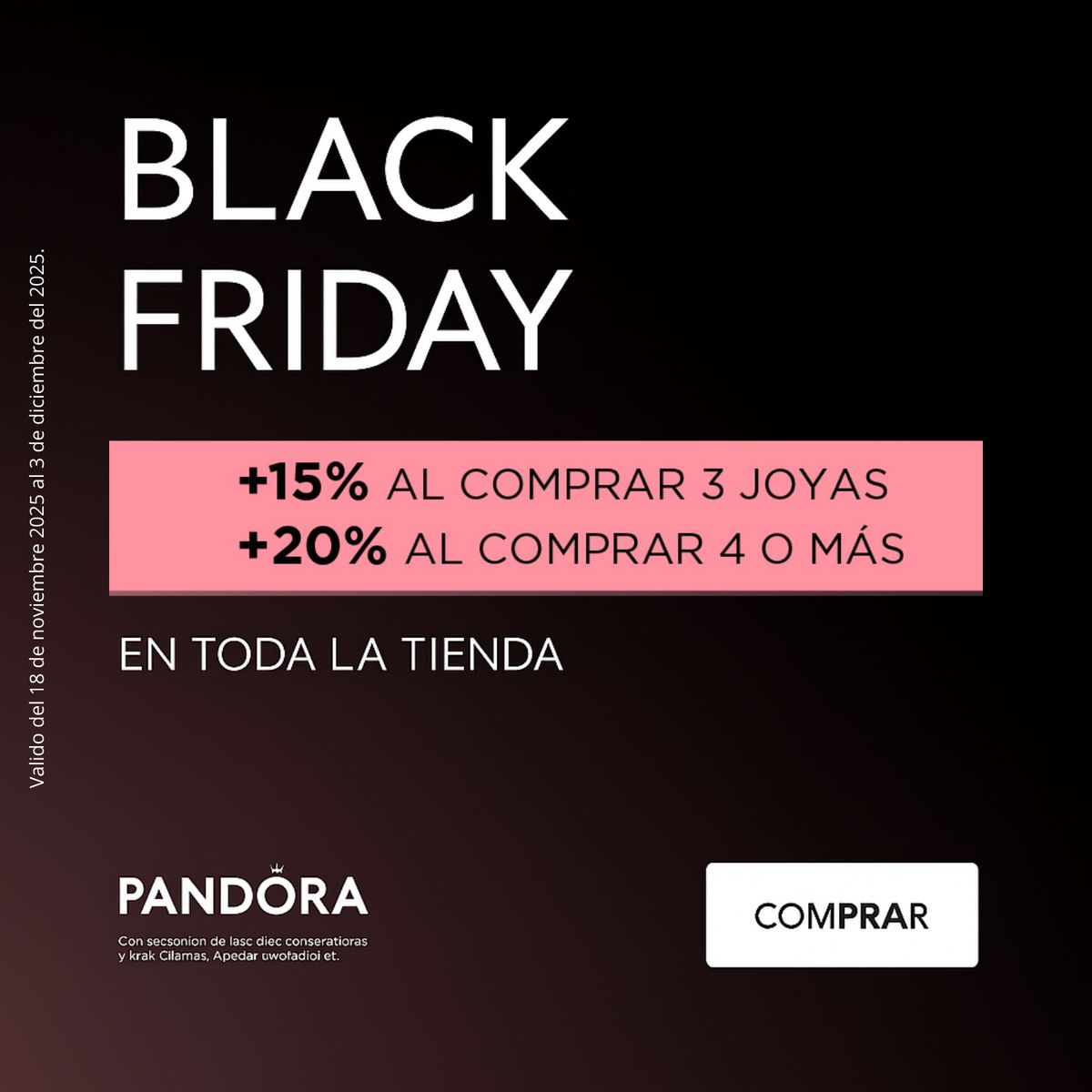 PANDORA - Anillo Pandora Doble Banda Perla y Gemas Plata Esterlina 