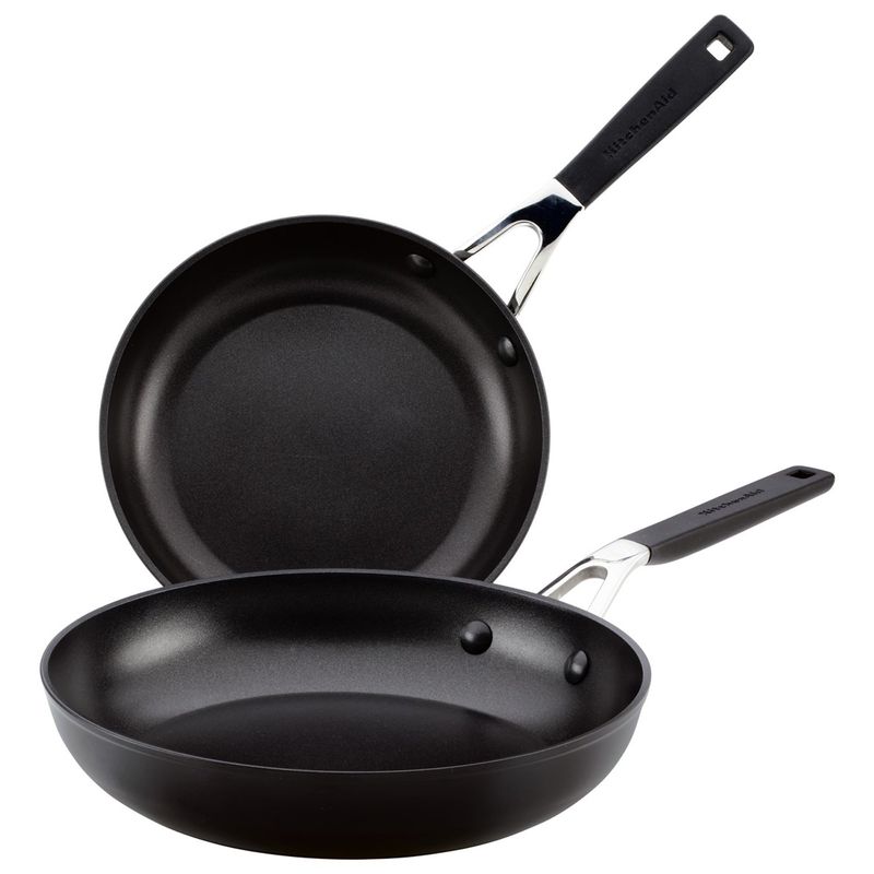 KITCHENAID - Set de Sartén Kitchenaid Antiadherente Anodizado duro 21 - 25 cm